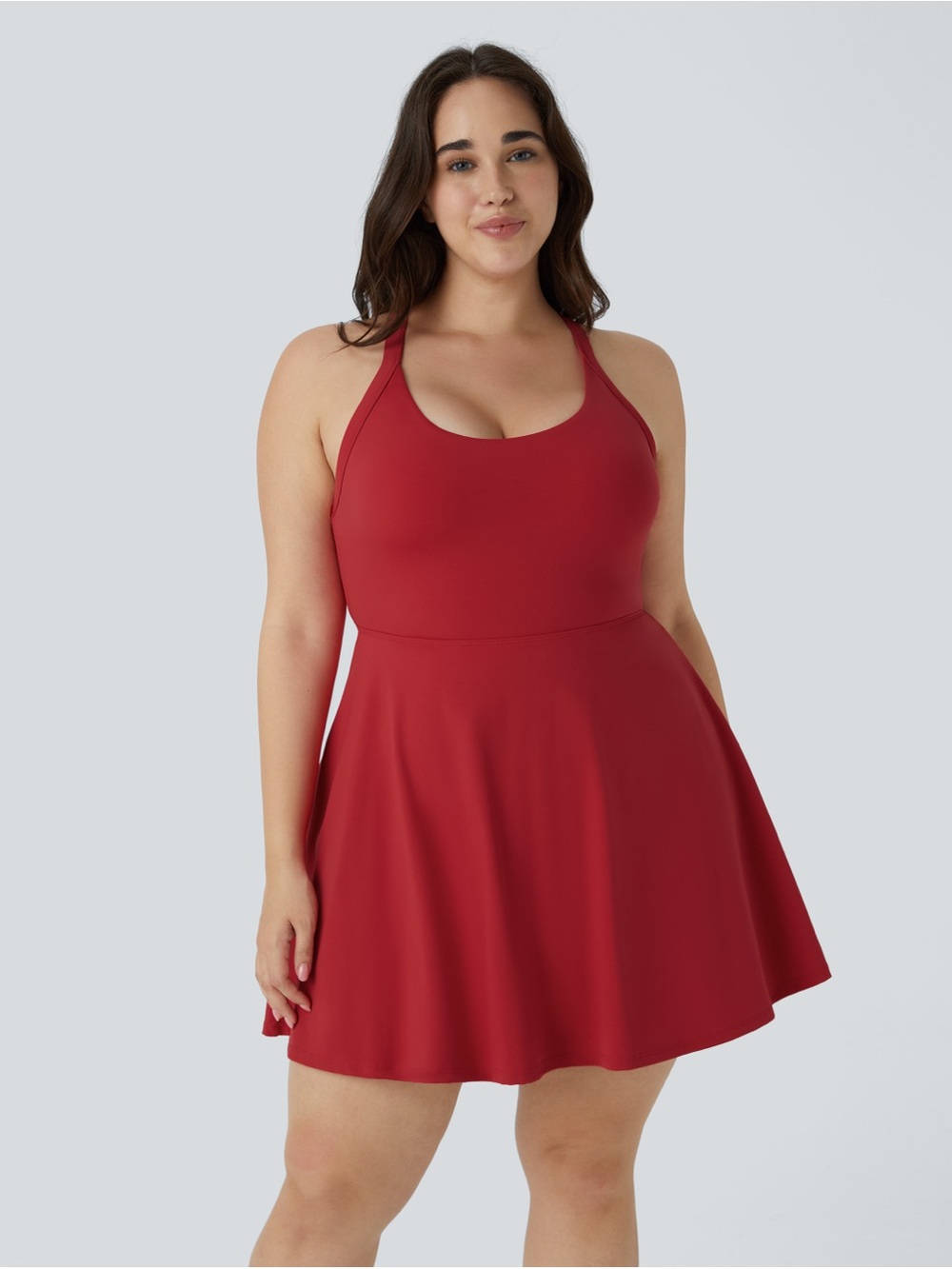 Halara backless cut out twisted dress with shorts
